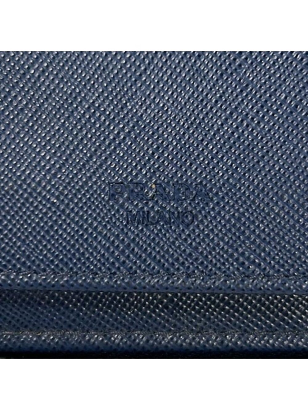 Prada Wallet Navy Double Zip Organizer Around Leather - Picture 6 of 10